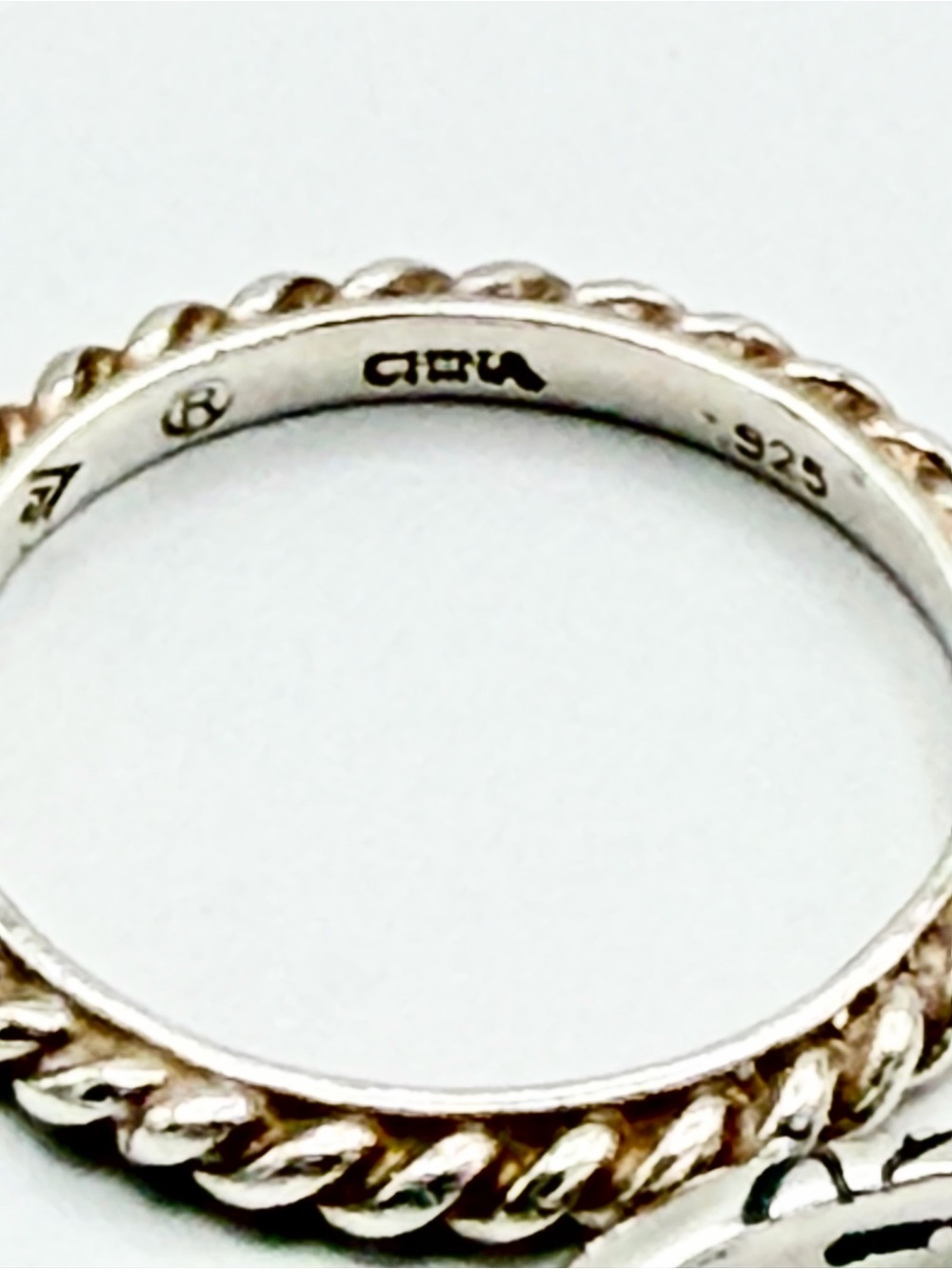 Silpada Sterling Silver “STACKS OF PLENTY” Set of 5 Unique Stacking Rings - Picture 6 of 15